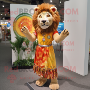  Lion maskot kostym...