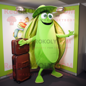 Limegrøn Fajitas maskot...