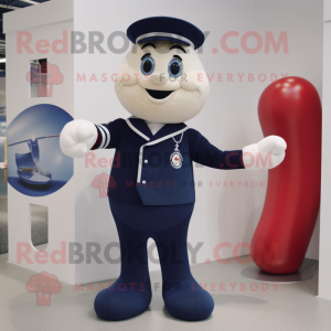 Navy Juggle maskot kostume...