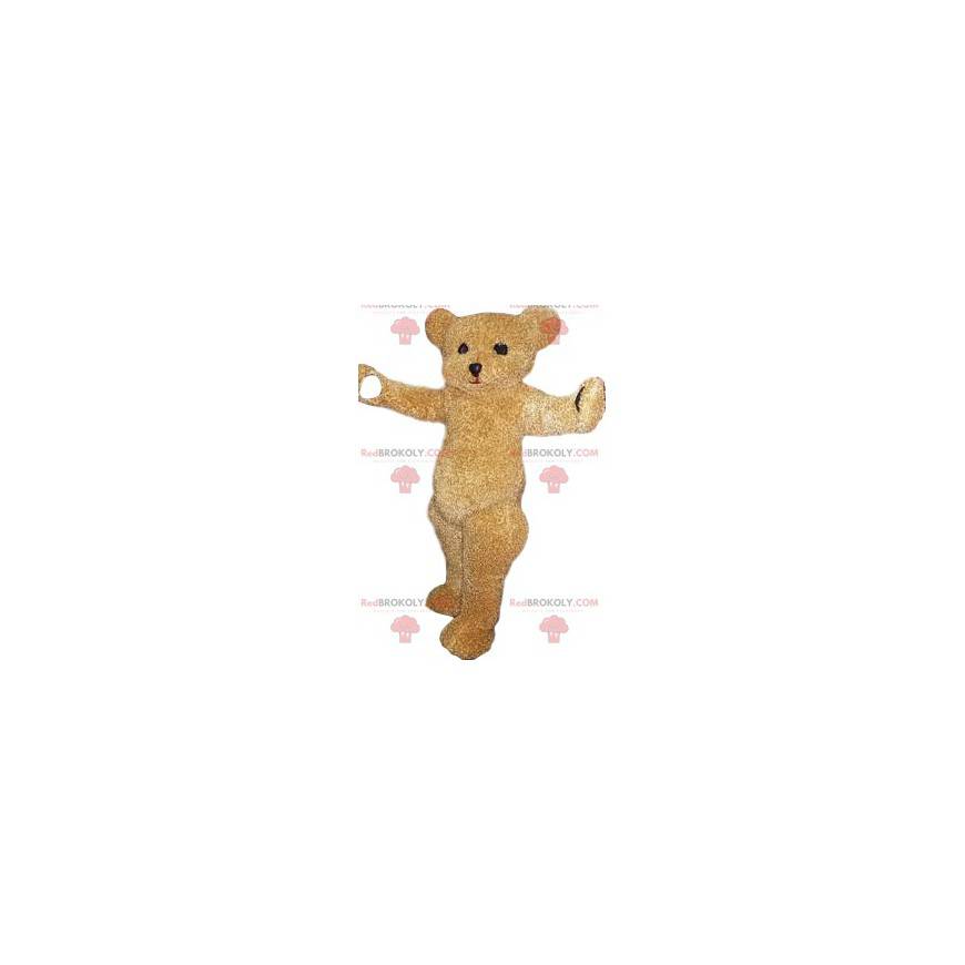 Mascote urso bege. Fantasia de urso bege - Redbrokoly.com