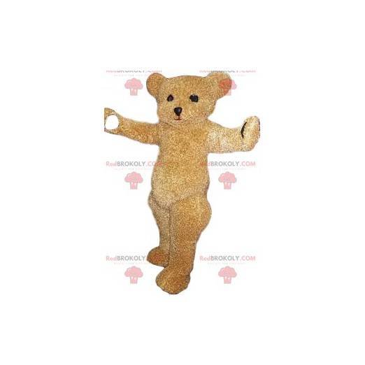 Mascotte d'ours beige. Costume d'ours beige - Redbrokoly.com