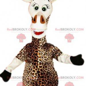 Mascotte de girafe très coquette. Costume de girafe -