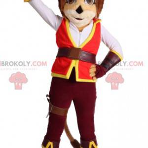 Feline mascot in period military outfit - Redbrokoly.com