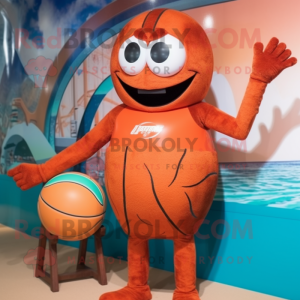 Rust Basketball Ball maskot...