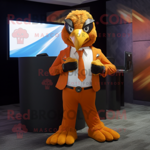 Orange Falcon mascotte...