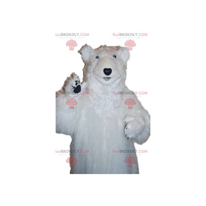 Majestætisk isbjørnemaskot. Isbjørn kostume - Redbrokoly.com Majestætisk isbjørnemaskot. Isbjørn kostume - Redbrokoly.com