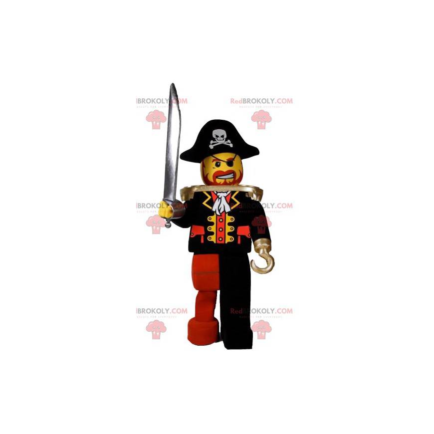 Mascotte playmobil pirata con un bellissimo cappello -