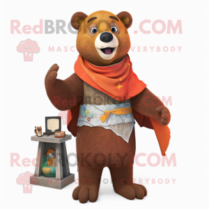 Rust Bear maskot drakt...