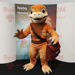 Rust Komodo Dragon mascotte...