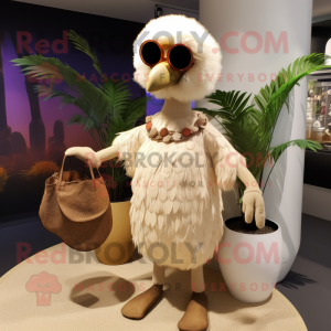 Beige Dodo Bird mascotte...