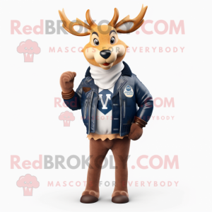 Navy Deer mascotte kostuum...