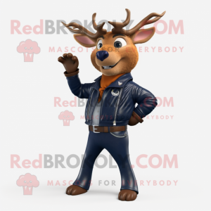 Navy Deer mascotte kostuum...