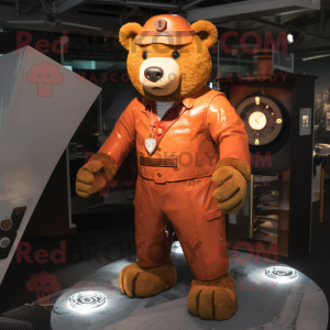 Rust Bear mascotte kostuum...