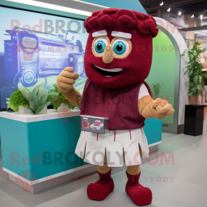 Maroon Caesar Salat maskot...