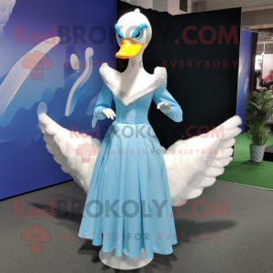 Sky Blue Swans maskot drakt...