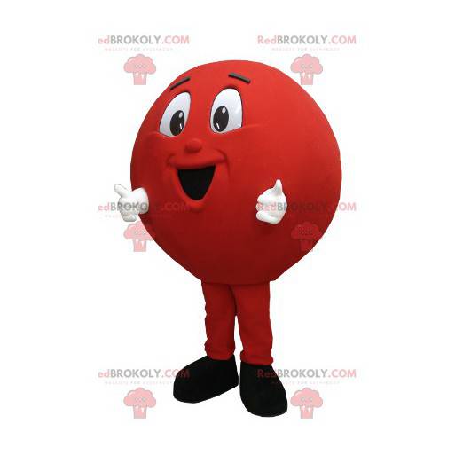 Mascotte de grosse boule rouge de boule de Bowling de ballon -