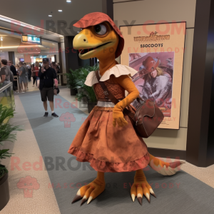 Rust Utahraptor maskot...