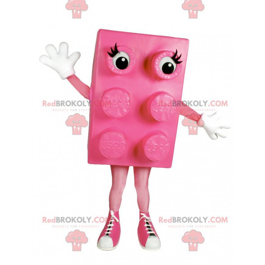 Mascote Pink Block com lindos sapatos - Redbrokoly.com Mascote Pink Block com lindos sapatos - Redbrokoly.com