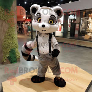 Cream Civet maskot kostume...