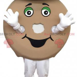 Bagel mascot with a blue hat. Bagel Costume - Redbrokoly.com