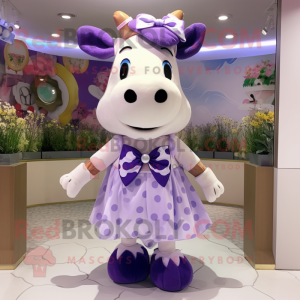 Lavendel Cow maskot...