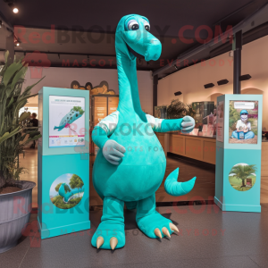 Turquoise Brachiosaurus...