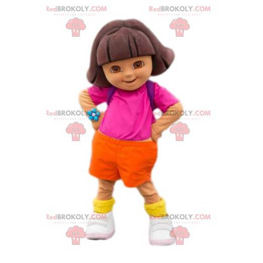 Mascote Dora, a Exploradora. Fantasia dora - Redbrokoly.com