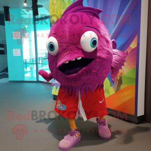 Magenta Fish Tacos maskot...