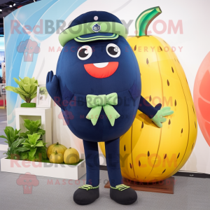 Navy Melon maskot kostyme...