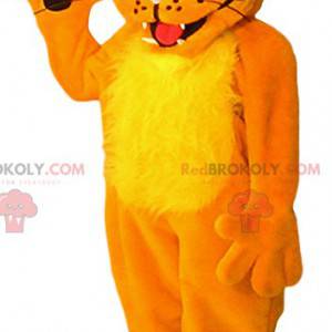 Mascotte de lionceau orange. Costume de lionceau -
