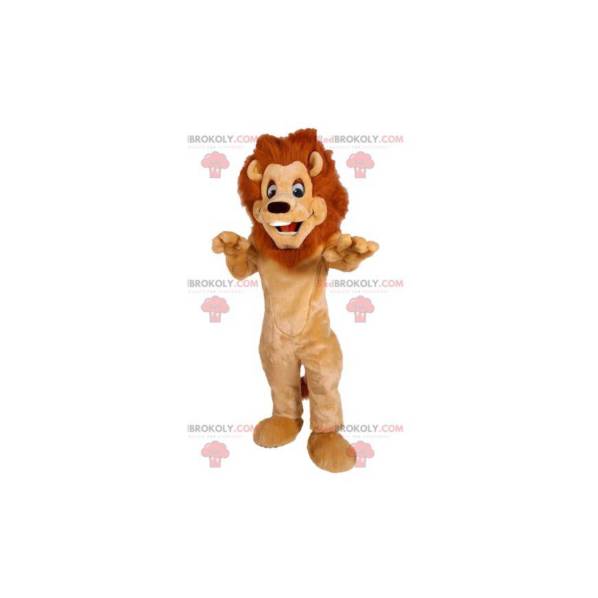 Mascote leão com uma bela juba. Fantasia de leão - Mascote leão com uma bela juba. Fantasia de leão -