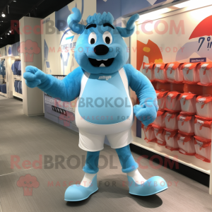 Sky Blue Steak mascotte...