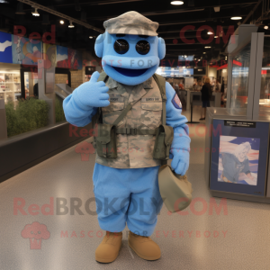 Blue American Soldier...
