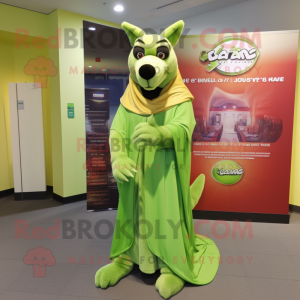 Lime Green Dingo mascotte...