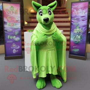 Lime Green Dingo mascotte...