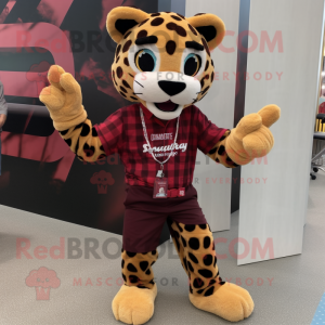 Maroon Leopard mascotte...