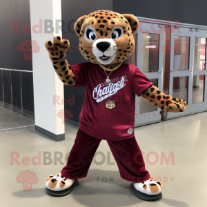 Maroon Leopard mascotte...