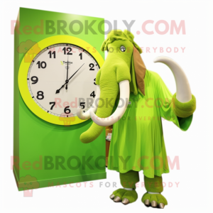 Lime Green Mammoth mascotte...