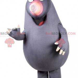 Mascot gray mole with a nice turban. Mole suit - Redbrokoly.com