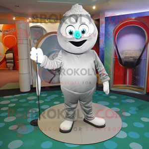 Silver Golf Ball mascotte...