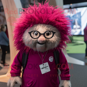 Magenta Porcupine maskot...