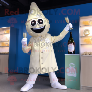 Cream Champagne maskot...