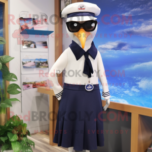 Postava maskota Navy Pigeon...