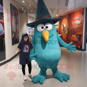 Teal Witch S Hat mascotte...