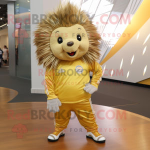 Gold Porcupine maskot...