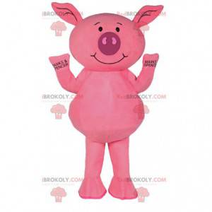 Mascot liten rosa gris. Rosa grisedrakt. - Redbrokoly.com