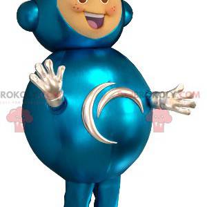 Mascotte extraterrestre bambino in abito futuristico -