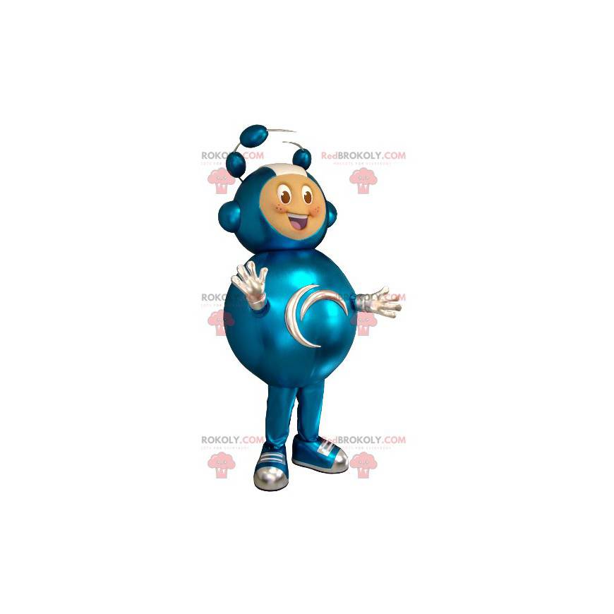 Mascotte extraterrestre bambino in abito futuristico -