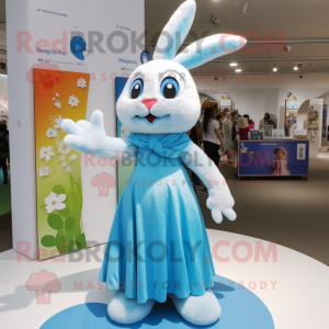 Sky Blue Rabbit mascotte...