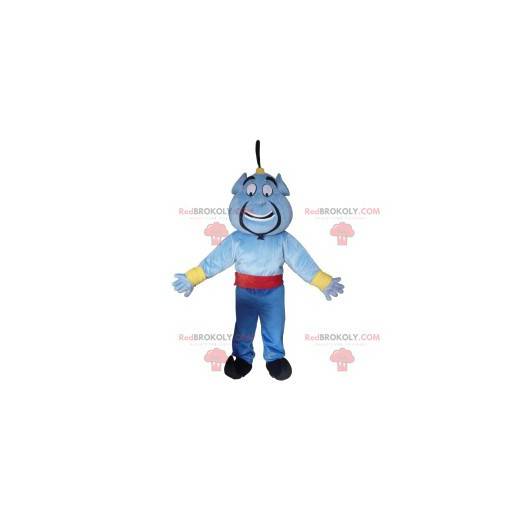 Maskottchen des blauen Geistes von Aladdin. Genie Kostüm -